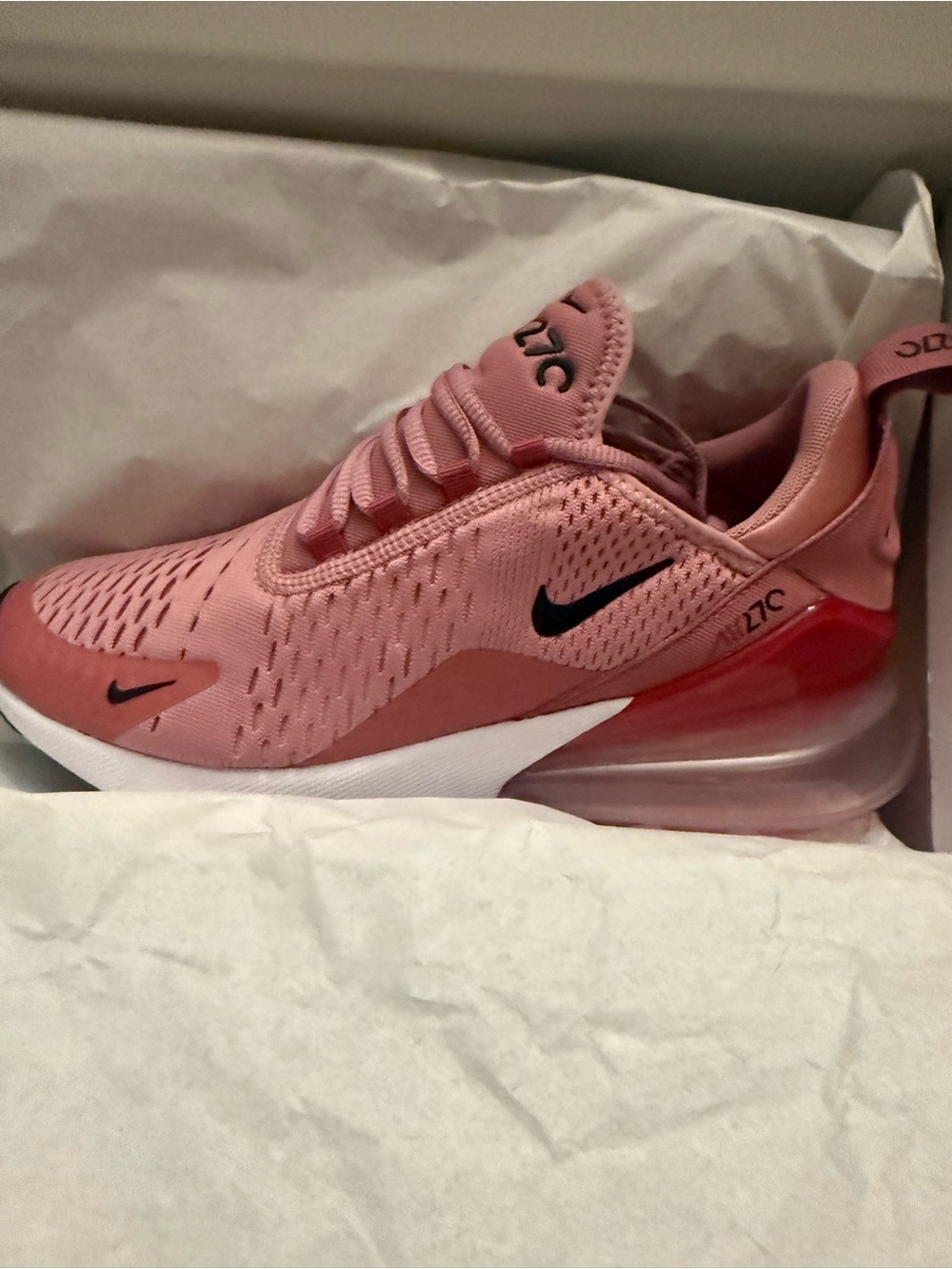 Nike Women's Air Max 270 SE - Rose Pink with Black Swoosh